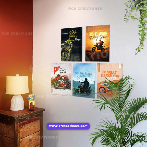 Bike wall posters for bike lovers | Set 02 -5pics