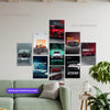 Car wall Poster for Car Lovers | Premium Wall Art Print | Set-01 (9pics)