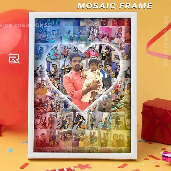 Mosaic photo frame