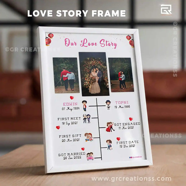 love story frame
