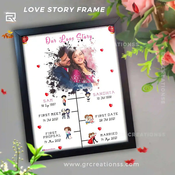 love story frame