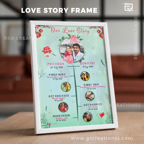 our love story frame