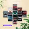 Car wall Poster for Car Lovers | Premium Wall Art Print | Set-01 (9pics)