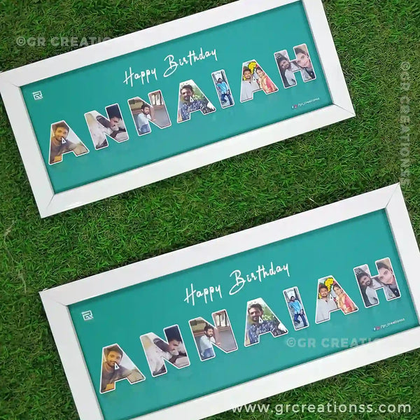 name collage photo frame