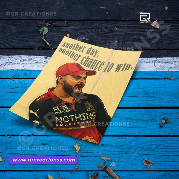 Cricket - wall posters- GR CREATIONSS-02 | Home decor | Virat KohliPosters
