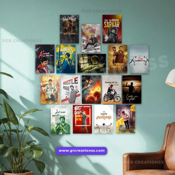 Thalapathy vijay wall posters huge collection | Set 05 -16pics