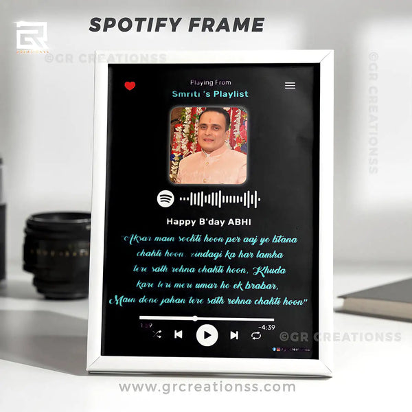 spotify photo frame