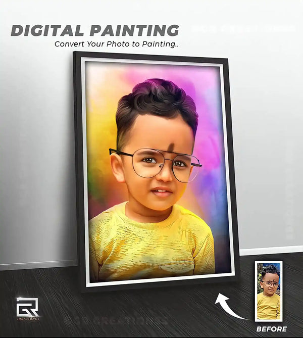 baby digital painting