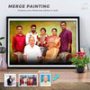 digi merge painting photo frame