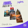 Travel - wall posters- GR CREATIONSS-Set -01 (5 pics)| Home decor | Adventure posters