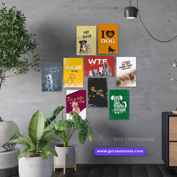 Pet lovers wall posters| Set 01 -9pics