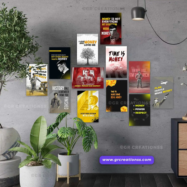 Best money poster for room | Premium Wall Art| Set 01 -12pics