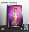 baby digital art painting