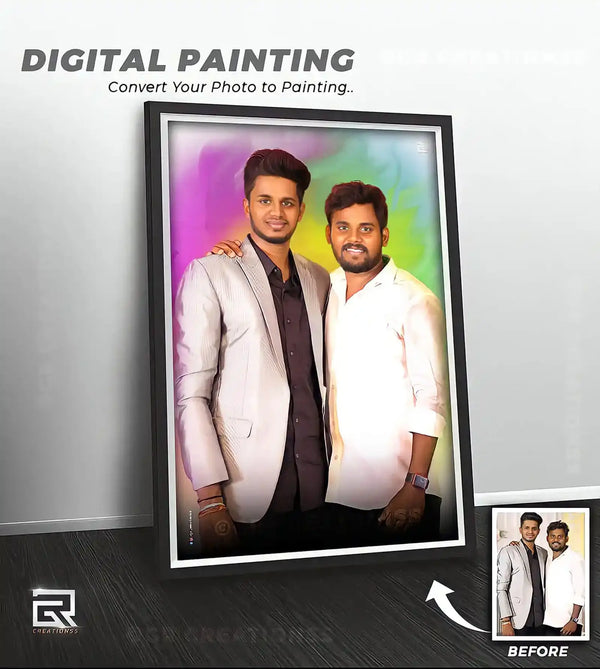 digital painting photo frames gift