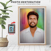 old photo oil painting