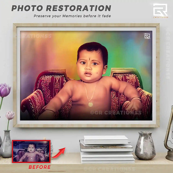 photo restoration painting