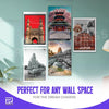 Travel - wall posters- GR CREATIONSS-Set -02 (5 pics)| Home decor | Adventure posters