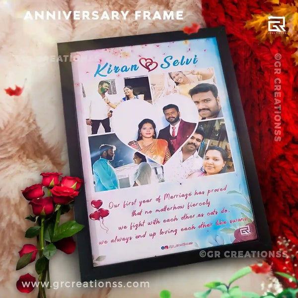 wedding anniversary photo frame gift