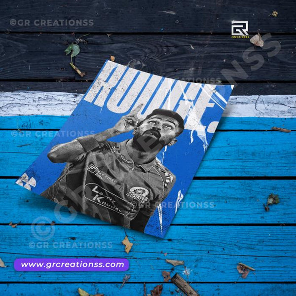 Hardik Pandya - wall posters- GR CREATIONSS-06 | Home decor |Hitter - Cricketposters