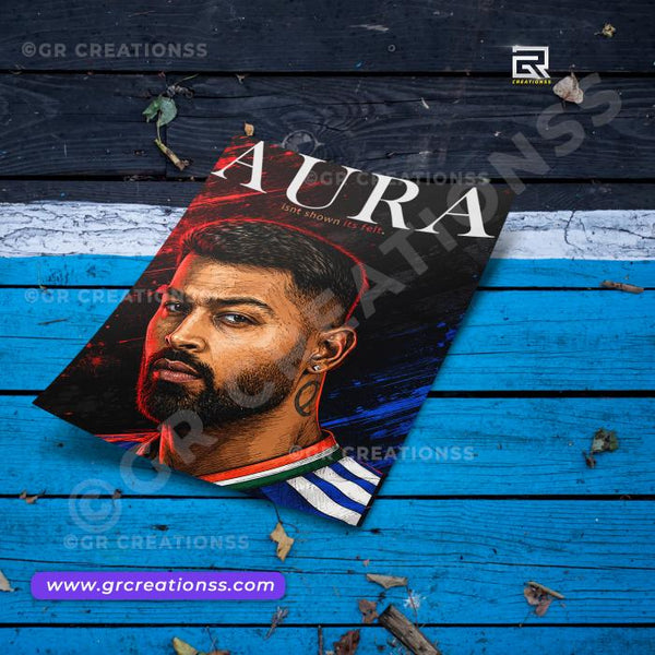 Hardik Pandya - wall posters- GR CREATIONSS-08 | Home decor |Hitter - Cricketposters
