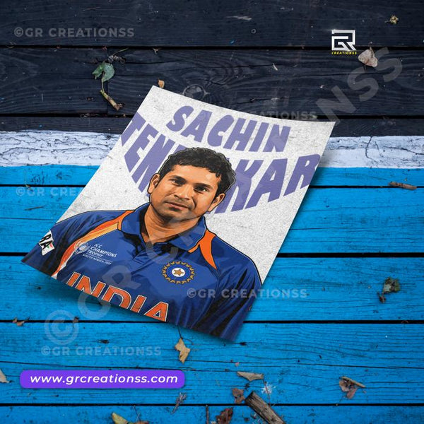 Cricket - wall posters- GR CREATIONSS-07 | Home decor |Sachin Tendulkar posters