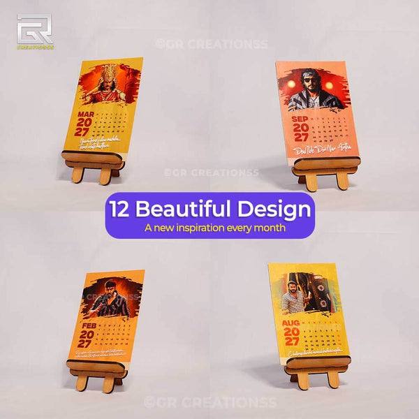 Actor Darshan theme Table Calendar 2027 Online | GR CREATIONSS