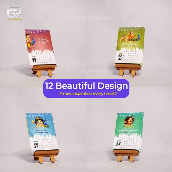 Lord Murugan theme Table Calendar 2027 Online | GR CREATIONSS