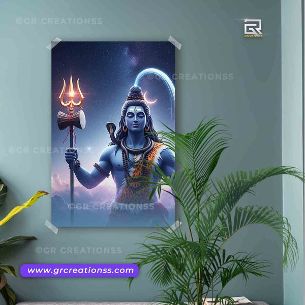 Mahadeva wall posters-04 | home decor | Hindu god wall posters online