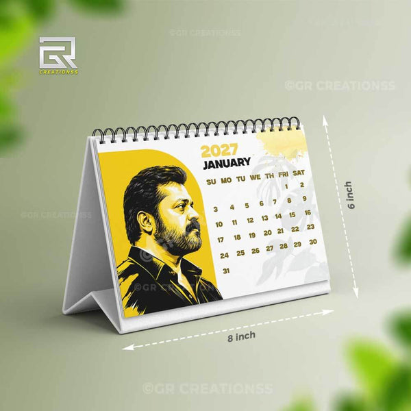 Malayalam Actors theme Table Calendar 2027 Online | GR CREATIONSS