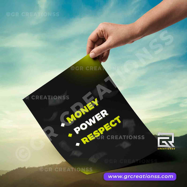 Money poster for wall-01 | home decor | Motivational wall posters