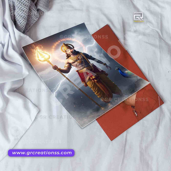 Lord Murugan wall posters-01 | home decor | Hindu god wall posters online