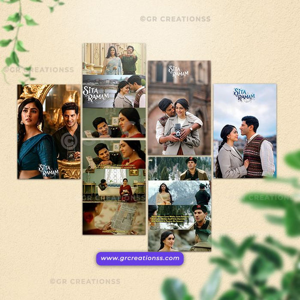 Sita Ramam Aesthetic Wall Poster