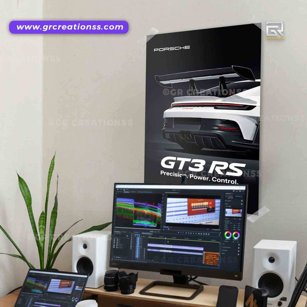 Porsche car wall posters design-05 | Home decor | Car poster for machine lovers