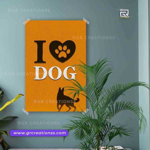 Pet wall posters -01 | Home decor | Dog / cat wall poster design Online