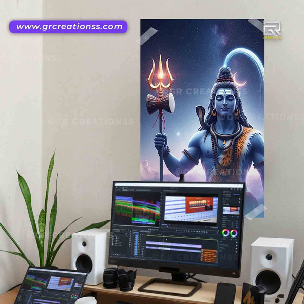 Mahadeva wall posters-04 | home decor | Hindu god wall posters online