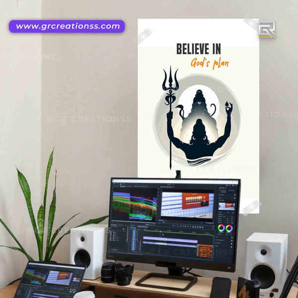 Mahadeva wall posters-06 | home decor | Hindu god wall posters online