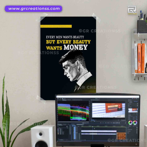 Money poster for wall-03 | home decor | Motivational wall posters