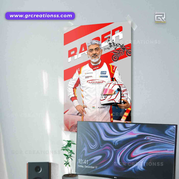 Racer ajith wall posters-03| wall decor | kollywoodposters
