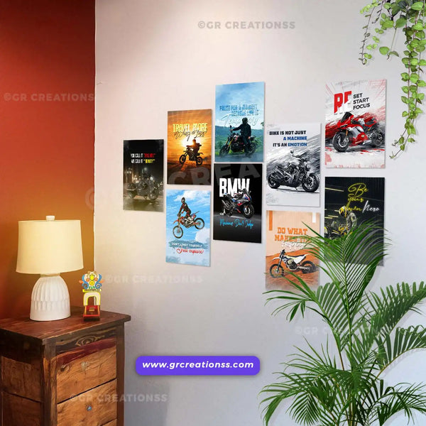 Bike wall posters for bike lovers | Set 03 -9 pics