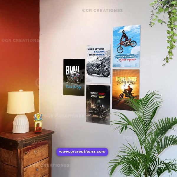 Bike wall posters for bike lovers | Set 01 -5pics