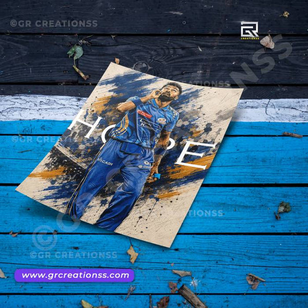Hardik Pandya - wall posters- GR CREATIONSS-09 | Home decor |Hitter - Cricketposters