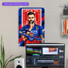 Virat Kohli- RCB - wall posters- GR CREATIONSS-10| Home decor |Goat -18 - Cricketposters