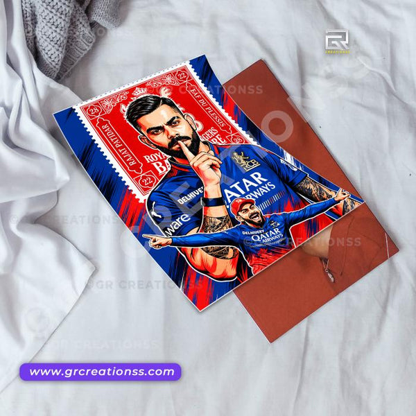 Virat Kohli- RCB - wall posters- GR CREATIONSS-10| Home decor |Goat -18 - Cricketposters