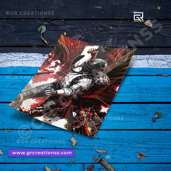Pubg - wall posters-GR CREATIONSS-03 | Home decor | Game Posters