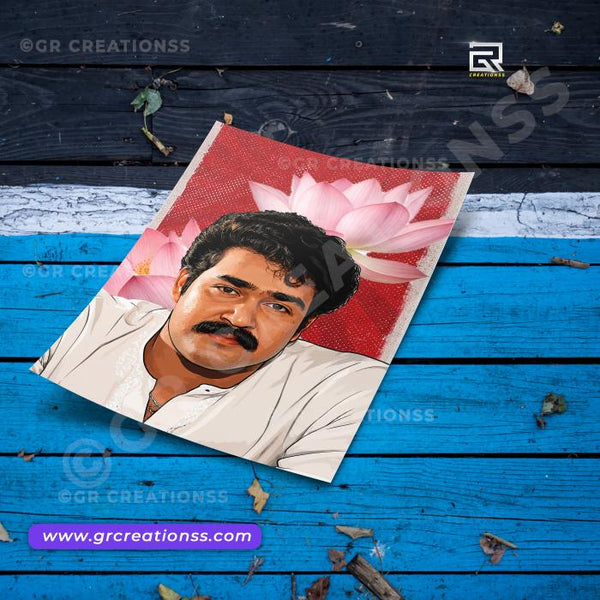 Mohanlal wall posters-GR CREATIONSS-03 | Home decor | Mollywood posters