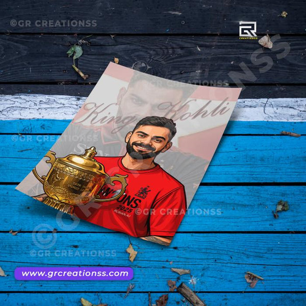 Cricket - wall posters- GR CREATIONSS-03 | Home decor | Virat KohliPosters