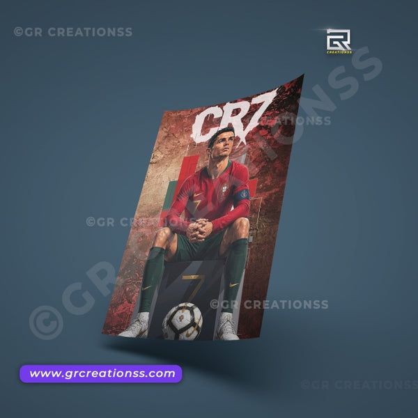 Football - wall posters- GR CREATIONSS-06 | Home decor |Cristiano Ronaldo |CR7posters