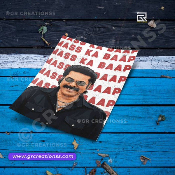 Mammootty wall posters-GR CREATIONSS-02 | Home decor | Malayalam movie posters