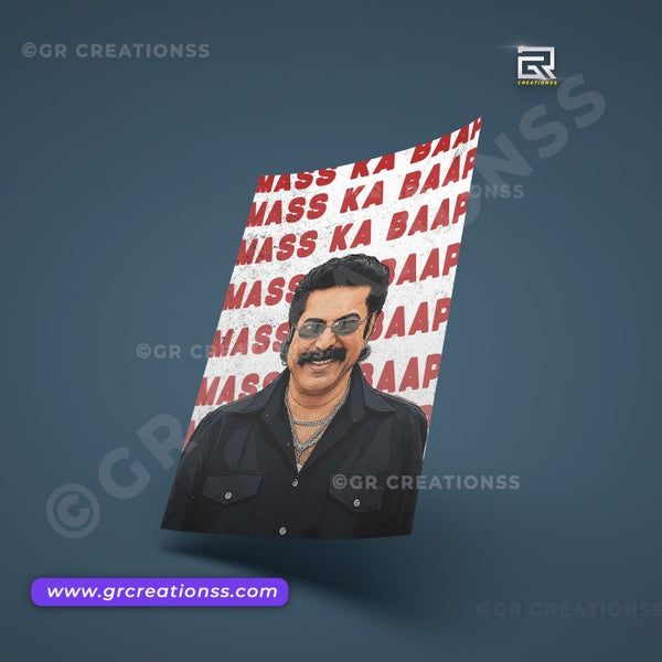 Mammootty wall posters-GR CREATIONSS-02 | Home decor | Malayalam movie posters