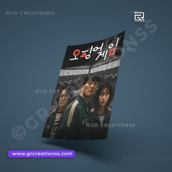 Squid Game- wall posters-GR CREATIONSS-03 | Home decor | Korean Series Posters